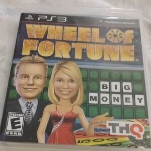 THQ Wheel of Fortune PS3 Game - Black